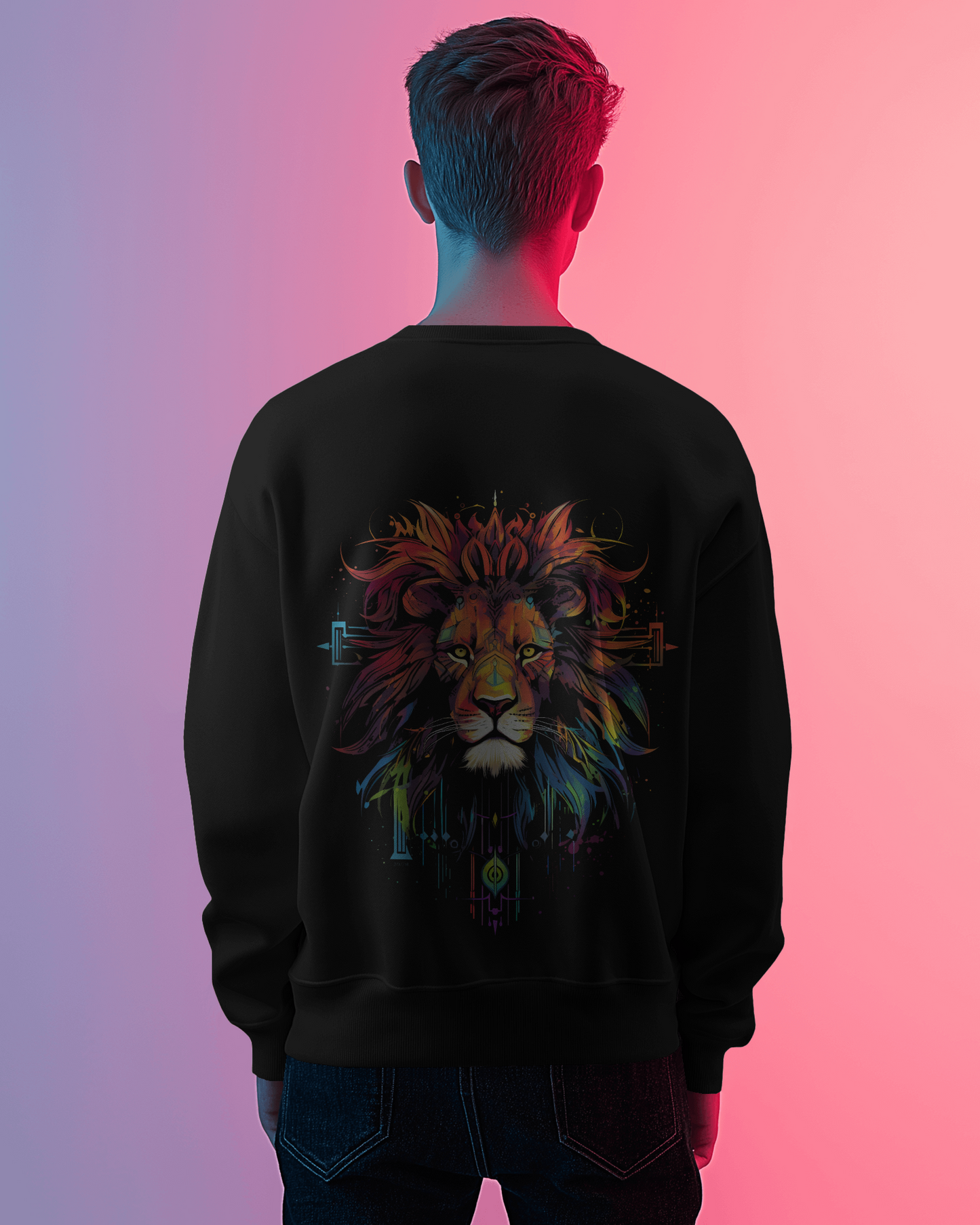 Celestial Lion – Crowned in Flame