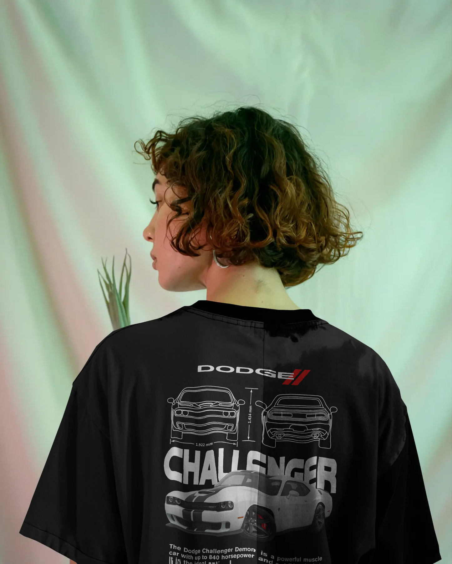 Dodge challenger oversized T-shirt